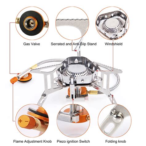 Kompor Gas Lipat Portabel Camping Stove Stainless Steel Cm Wss