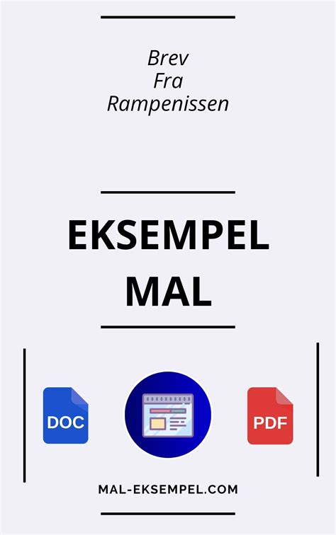 Brev Fra Rampenissen Eksempel Mal Pdf Word