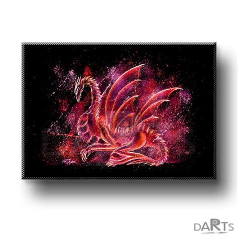 Red Dragon Wall Art, Fantasy Wall Art, Dragon Poster, Downloadable Art ...