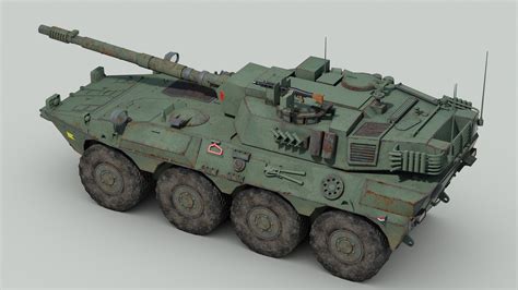 3d model centauro tank destroyer vehicle