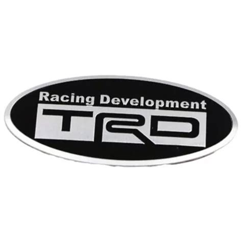 Emblema Logo Para Toyota Trd Racing Development 8x3 8cm Cuotas Sin