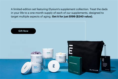 Elysium Health All Dads Could Use Healthy Aging Milled