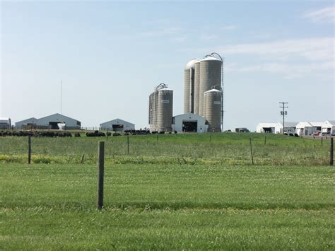 Indiana Farm With Two Large Silos