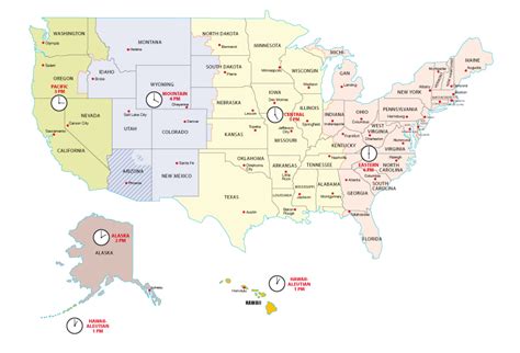 Uhrzeit In Den Usa Zeitzonen Im Überblick