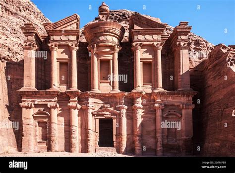 The Monastery Or Ad Deir In Petra Jordan Stock Photo Alamy