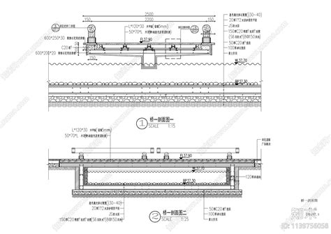 景观防腐木桥施工图下载【id1139756058】知末案例馆