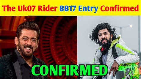 The Uk07 Rider In Bigg Boss 17 Anurag Dhobal In Bigg Boss 17 Bigg