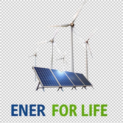 Premium Psd Concept Of Renewable Energy Sources Energy For Life On
