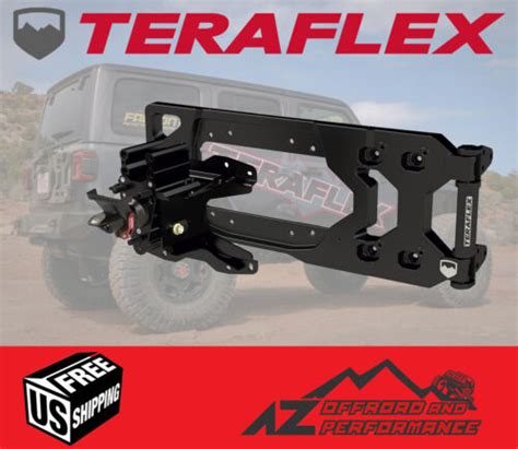 Teraflex Alpha Hd Hinged Spare Tire Carrier Adjustable Mount For Jeep