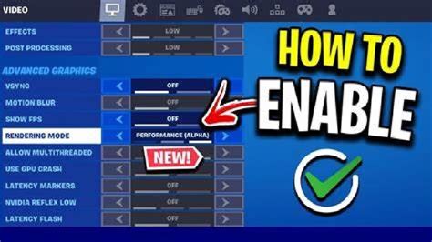 How To Turn On Performance Mode In Fortnite Chapter 5 Insane Fps Boost Youtube