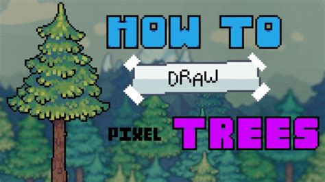 How to make easy Pixel Art TREES - Tutorial - Pixilart