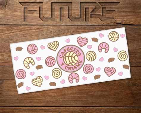 Cafecito Y Chisme Svg Libbey Glass Wrap Svg Pan Dulce Concha Etsy