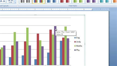 Charts Use In Ms Word Youtube