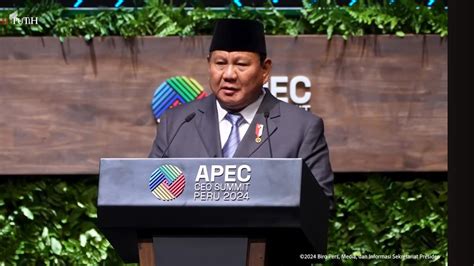 4 Pernyataan Prabowo Di KTT APEC Peru Ajak Kampus Luar Masuk RI Hingga