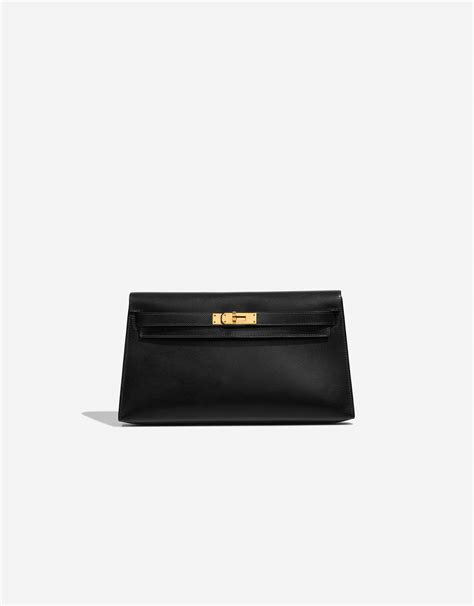 Hermès Kelly Elan Pochette Box Black SACLÀB