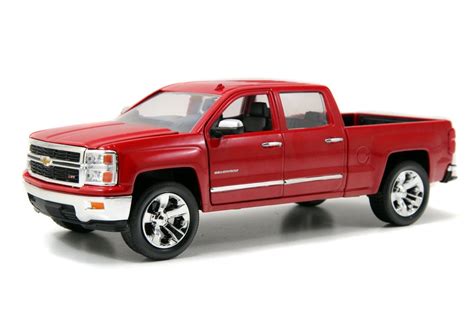 Chevy Silverado Pickup Truck, Red - Jada Toys Just Trucks 97018 - 1/24 ...