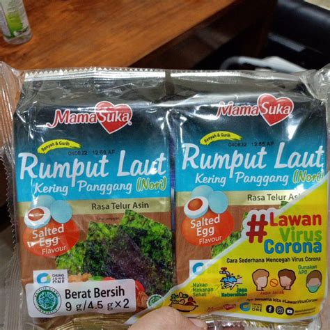 Jual MAMASUKA GIM Rumput Laut Nori Panggang Isi 2 BBQ Jagung Bakar