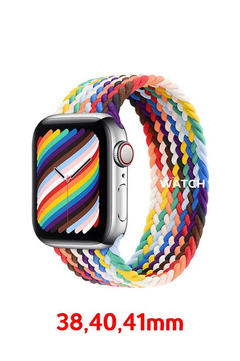 Pride Rainbow Apple Watch Uyumlu Rg Loop Kordon Modelleri Shinytech