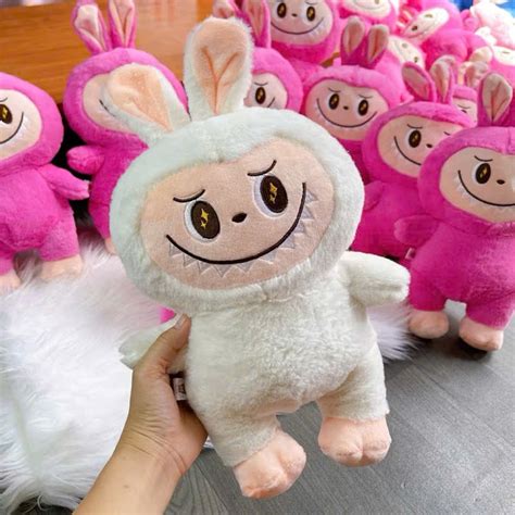 Gấu Bông Labubu Nhe Răng Lông Mịn Hot Trend Thú Nhồi Bông Búp Bê