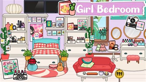 Girl Bedroom Design Makeover💅 Toca Life World Toca Boca Youtube