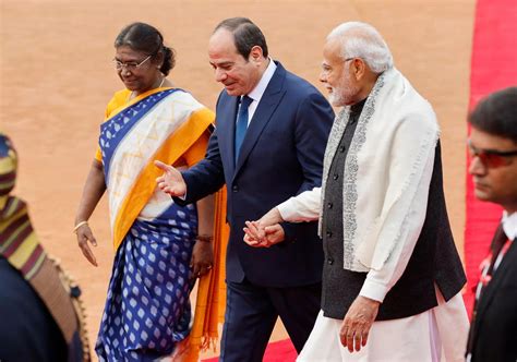 President Murmu Pm Modi Extend Warm Welcome To Egyptian President Abdel Fattah El Sisi