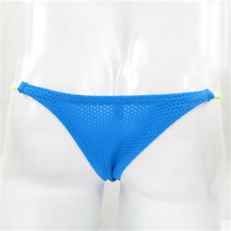 K D K Mens Micro Pouch Smallest Bikini String Thong Eyelet Sport Tricot Ebay