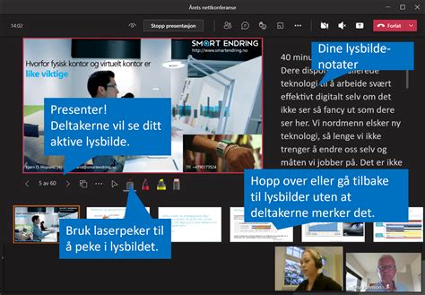 Trykk P Presenter I Teams Neste Gang Du Viser Powerpoint I Et Teams