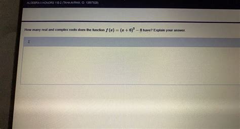 Answered How Many Real And Complex Roots Does The Function F Z Z