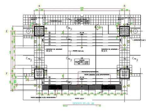 Beam And Column Foundation Section Details Are Given In This D Autocad