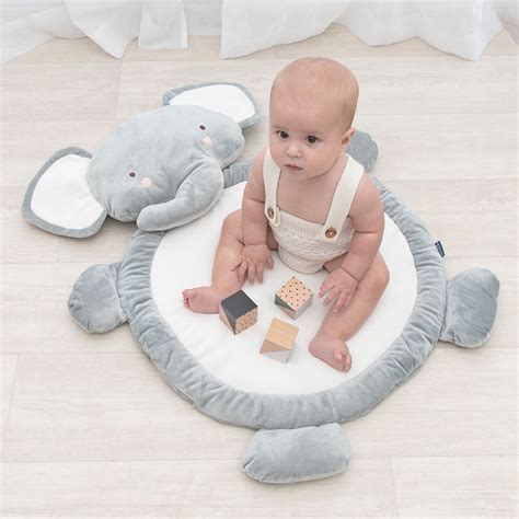 Living Textiles Character Playmat Elephant Grey Play Mats And Rugs