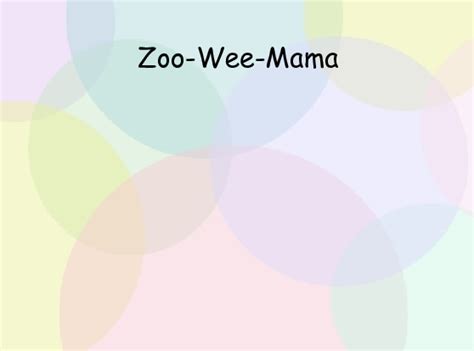 Zoo-Wee-Mama | Book 105933