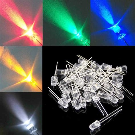 50 Pcs Pl9823 F8 8mm Led Rund Rgb Led P9823 Chipsatz Inside Full Color