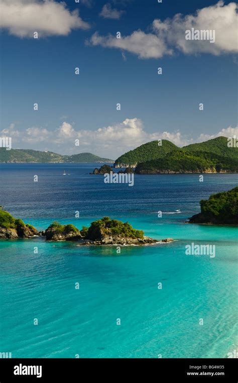 St John U S Virgin Islands Trunk Bay A Stunning Beach Located In