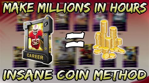 INSANE COIN MAKING METHODS MAKE 100K AN HOUR Madden 20 Ultimate