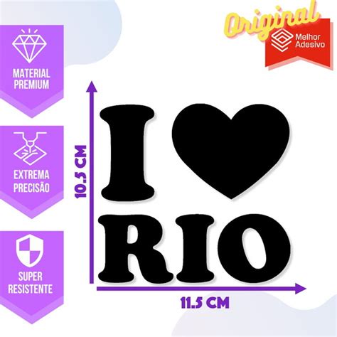 Adesivo De Notebook I Love Rio Eu Amo Rio De Janeiro Elo7