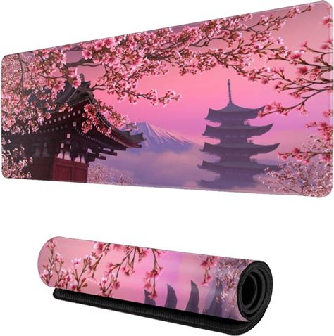 Amazon Japanese Sakura Mouse Pad Cherry Blossom Gaming Mouse Pad