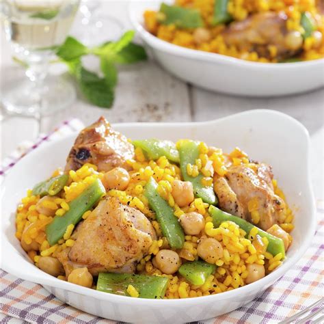 Arroz Amarillo Con Pollo Y Verdura