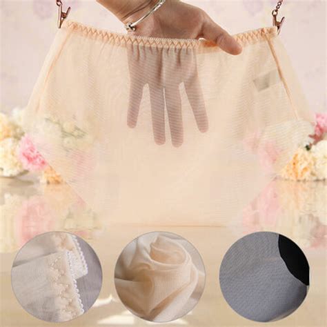 Women S Briefs Sexy See Through Sheer Panties Lingerie Knickers Underwear Mesh EBay