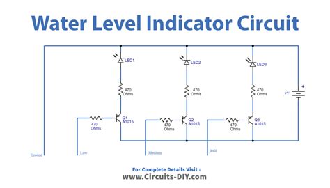 Simple Water Level Indicator Using A Transistors