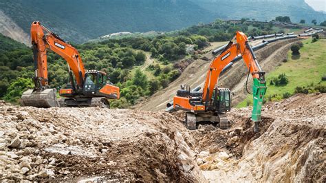 Excavadoras Doosan En Uno De Los Proyectos De Gasoducto M S