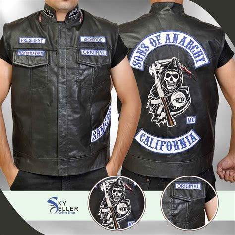 Sons of Anarchy Jax Teller Motorcycle Vest With Patches S7