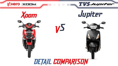 Hero Xoom 110 VS Tvs Jupiter 110 Comparison Mileage Top Speed