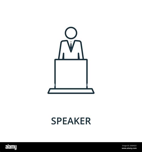 Speaker Icon Line Style Element From Reputation Management Collection