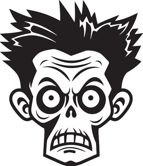 Premium Vector Eerie Tombs Echoes Of Zombie Skulls