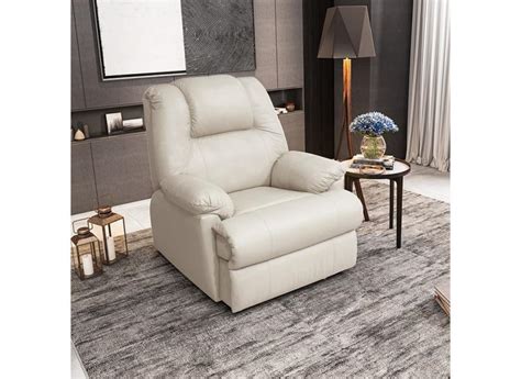 Poltrona Reclinável Malbec Relax Manual Couro Matte Nude Bege Toro Bianco em Promoção é no Buscapé