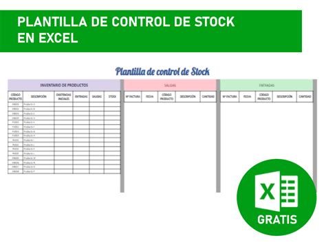 Plantilla De Control De Stock Excel Gratis