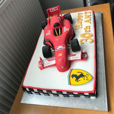 F1 Cake Running Cake Ferrari Cake Cars Birthday Parties