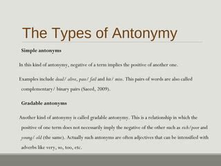 Semantic relation among words | PPT