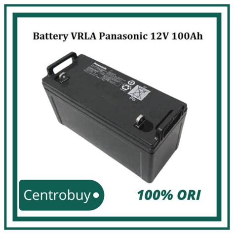 Jual Battery Kering Vrla Panasonic 12V 100AH Aki Kering Panasonic 12V