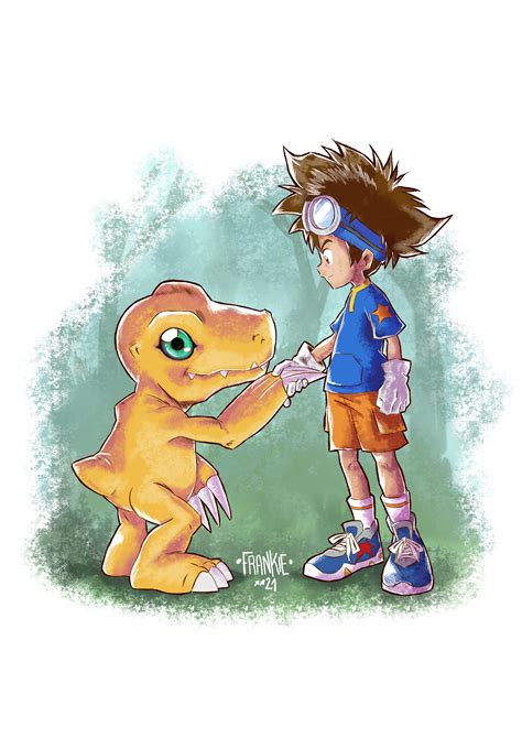 Artstation Tai Y Agumon Digimon Adventure 2020